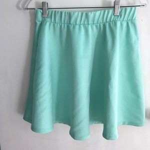 Mint green skater skirt