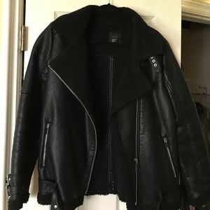 Forever 21 shearling Moto jacket