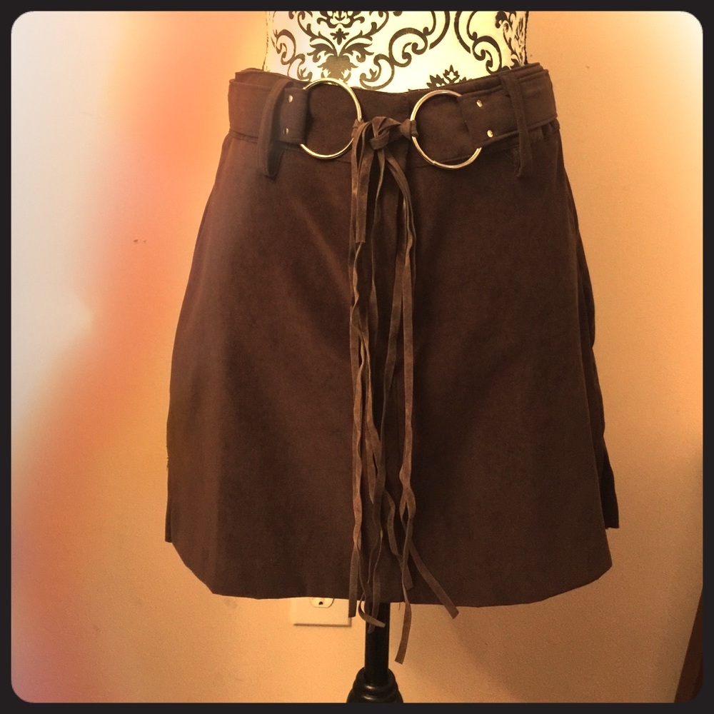 🍫🍫Velvety dk brown mini skirt.🍫🍫