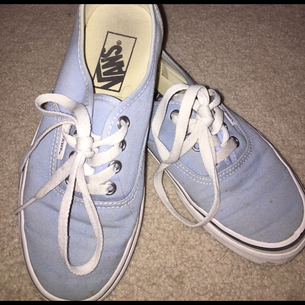 Baby blue Vans