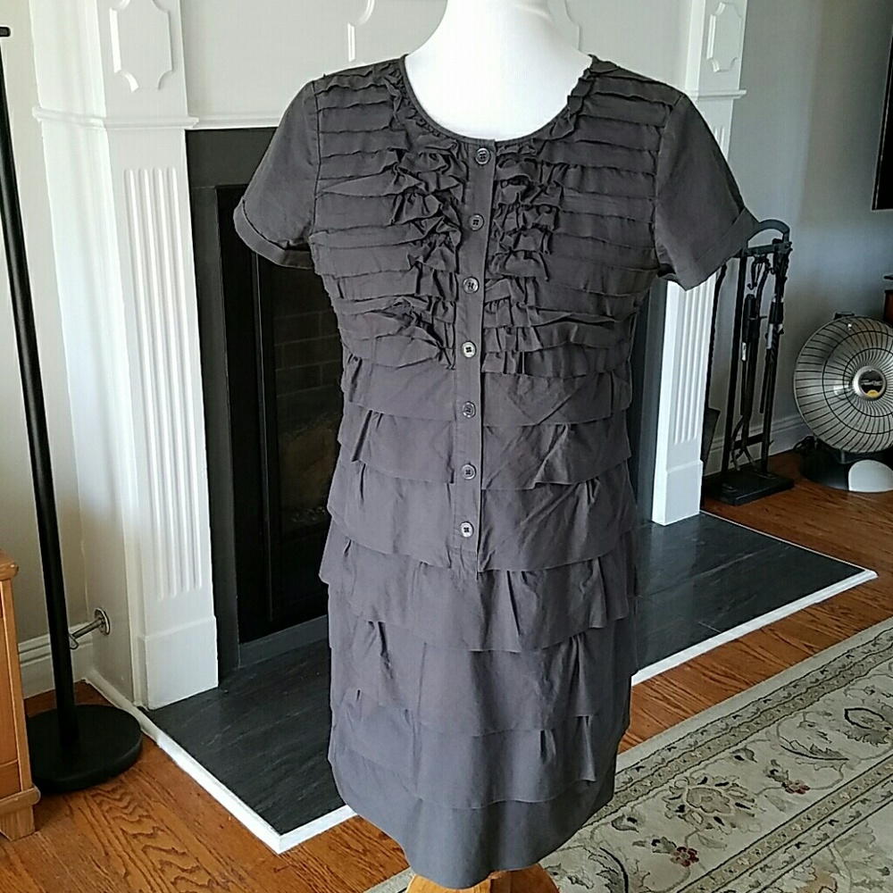 EUC JCrew Ruffled Carly Dress