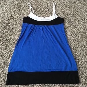 Royal blue & black tank!