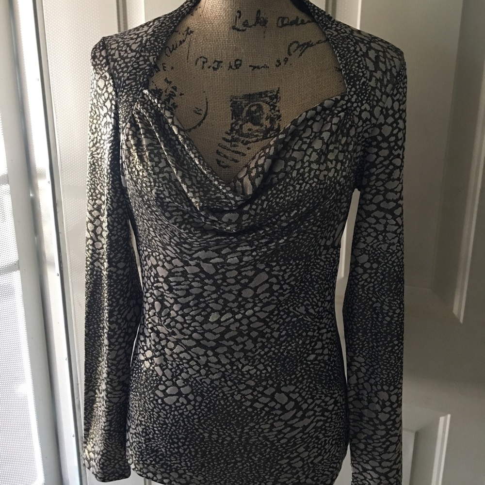Cache Animal Print Blouse