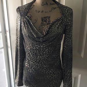 Cache Animal Print Blouse