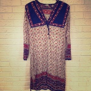 Long sleeve peasant dress