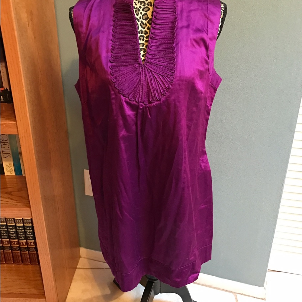 Plum sleeveless tunic