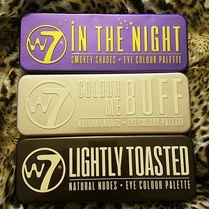 Three W7 Eyeshadow Palettes