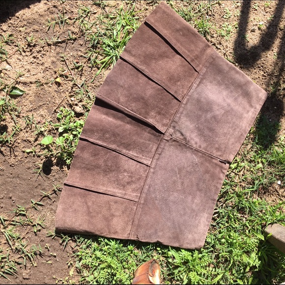 EYESHADOW SUEDE PLEATS AND BUCKLES MINI SKIRT - Picture 2 of 4