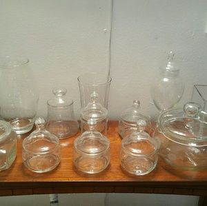 Glass Apothecary Candy Jars