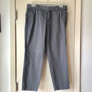 J Crew , Gray chinos cropped pants size 4