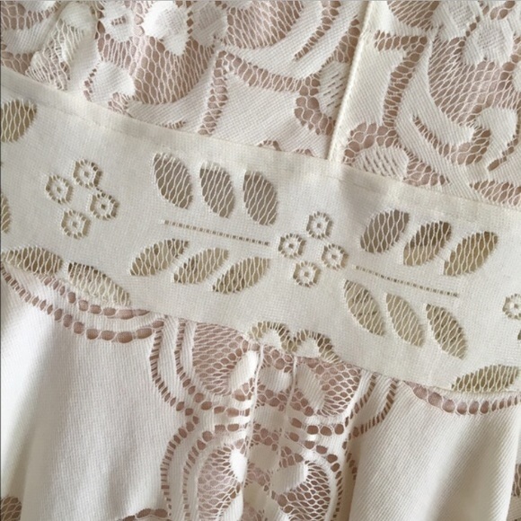 Lovely in Lace Bell Sleeves Free People Dress - Picture 4 of 6