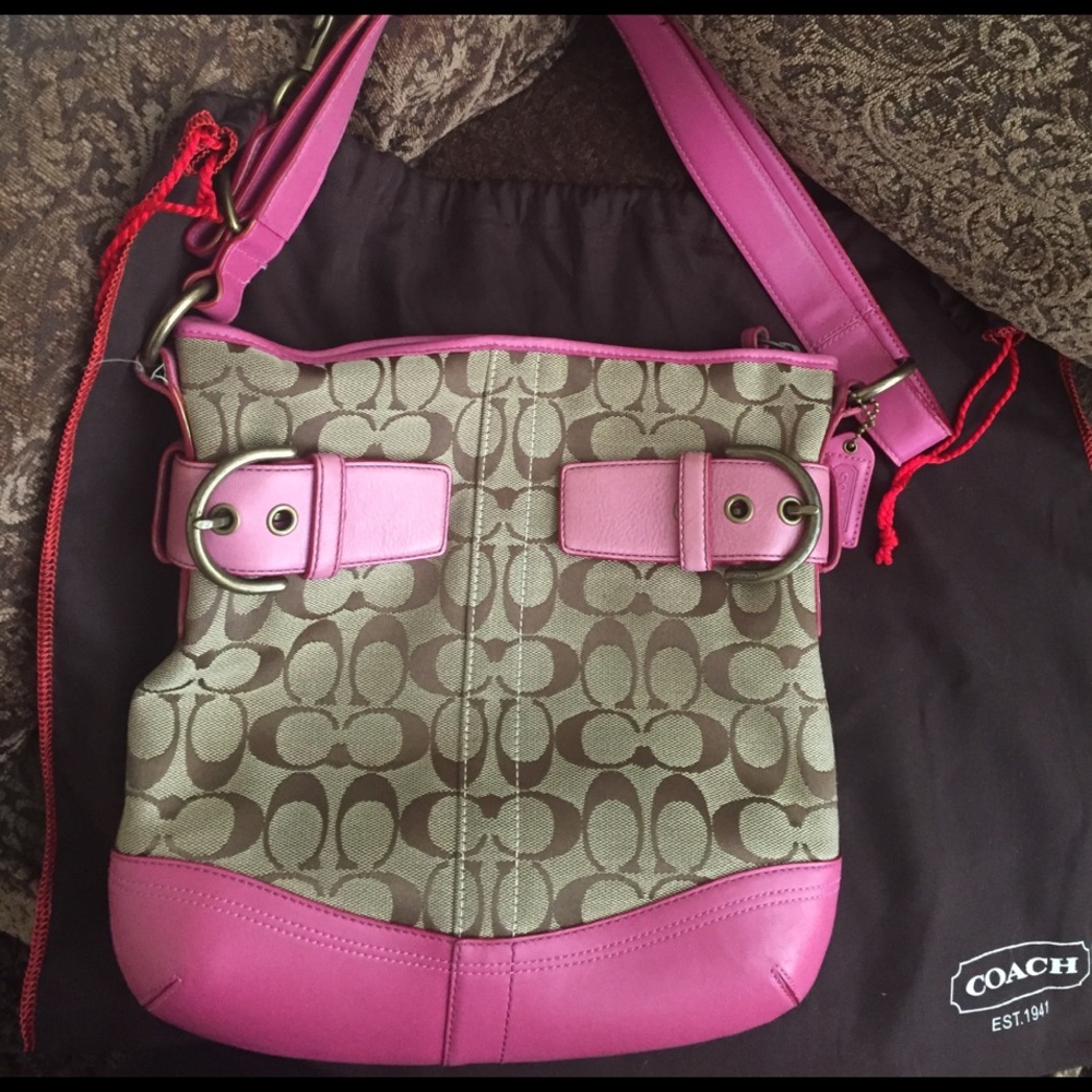 Coach signature handbag