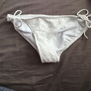 white swimsuit bottom