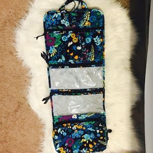 Vera Bradley hanging makeup travel bag