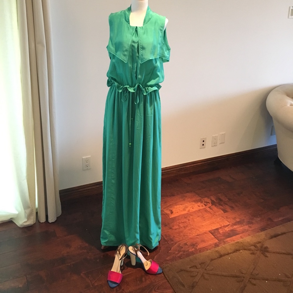 Fendi silk maxi dress .