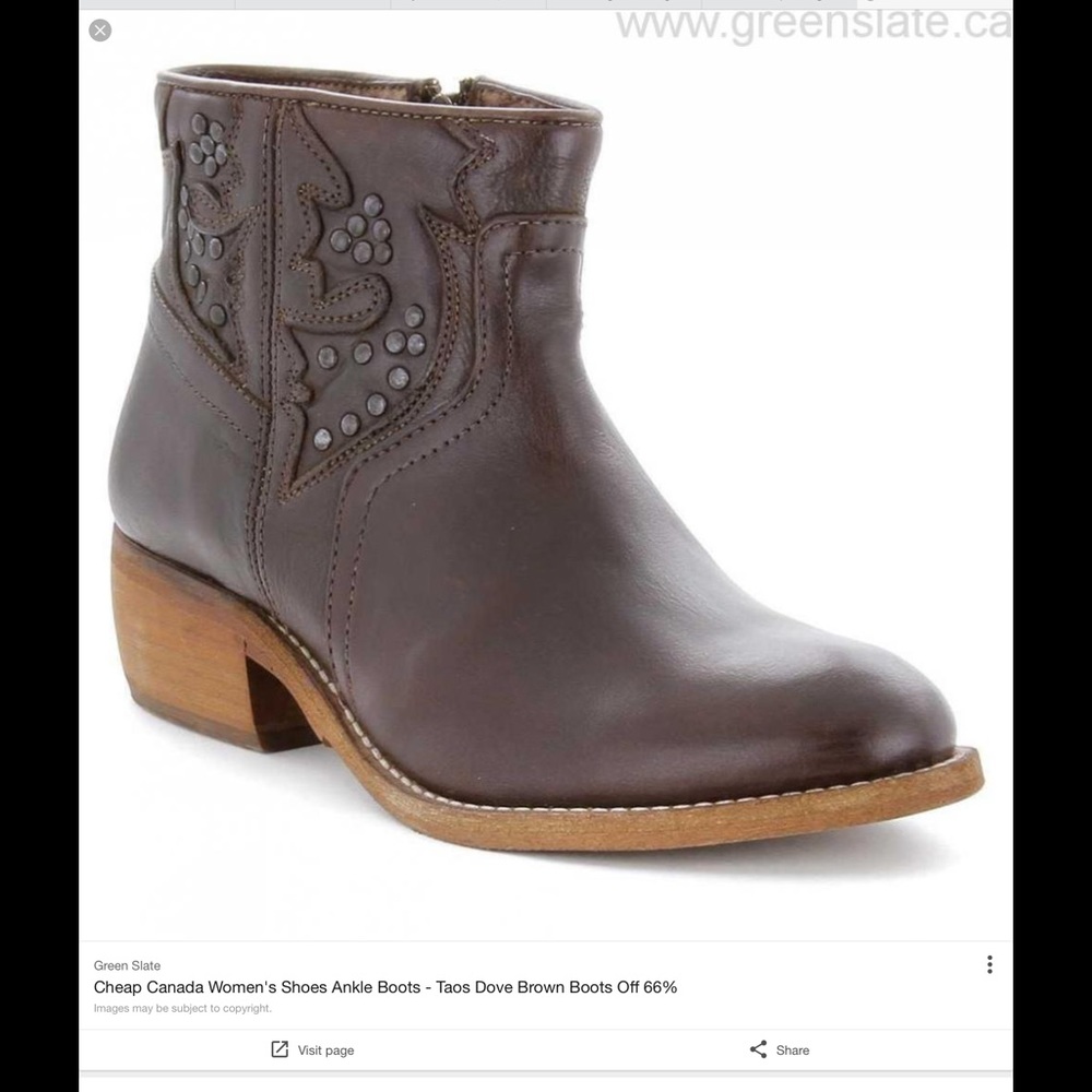Taos Dove leather zip western boot. Like new.
