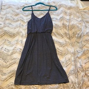 GAP blue and white stripe dress