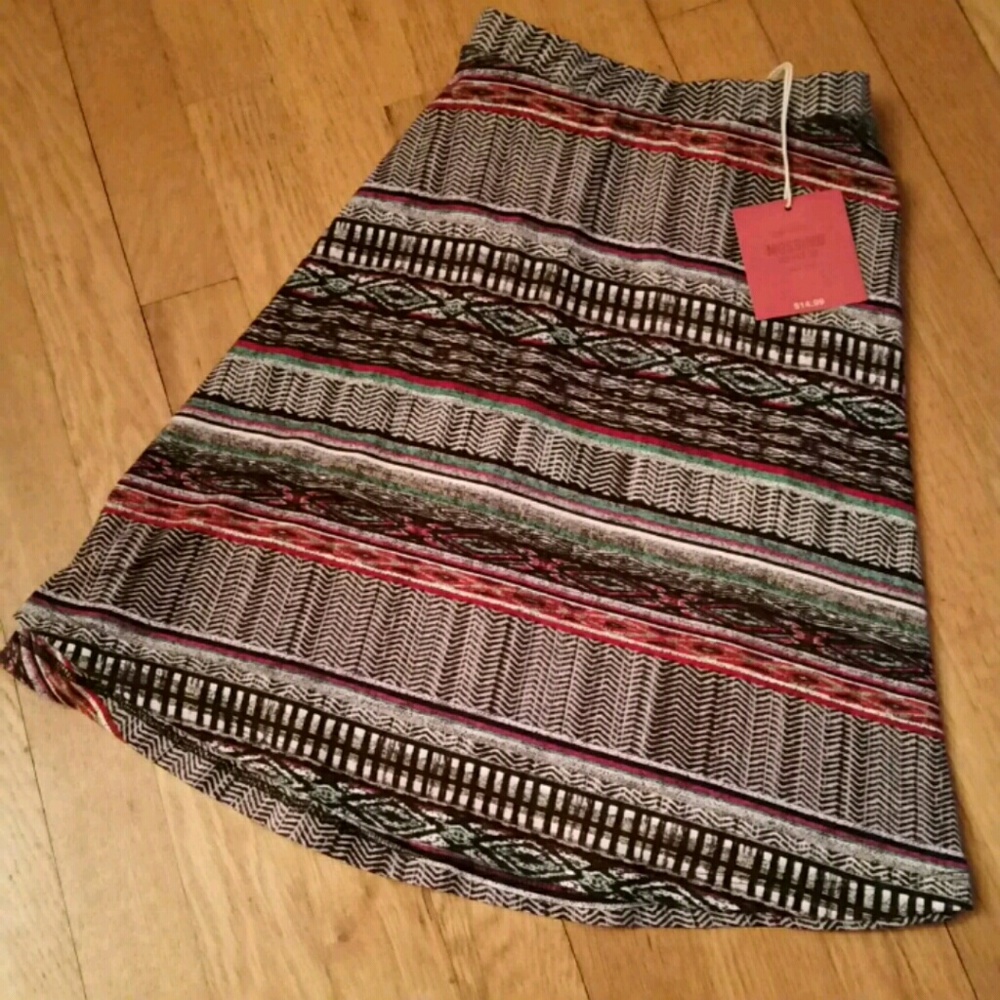 Mossino  Supply Co Multi-Colored Mini Skirt