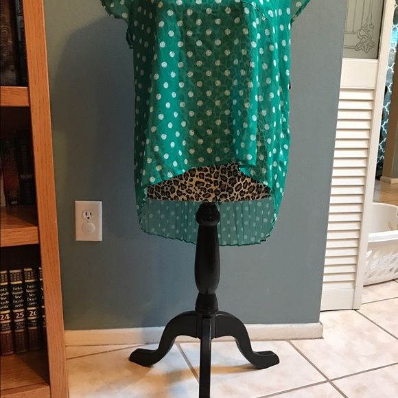 Xhilaration sheer high low blouse - Picture 2 of 4