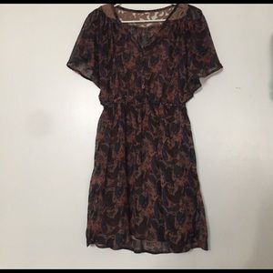Gypsy paisley pattern dress