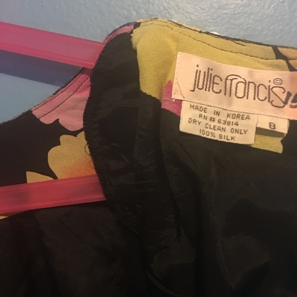 Silk Multi Colored Sequence Dress - image 4