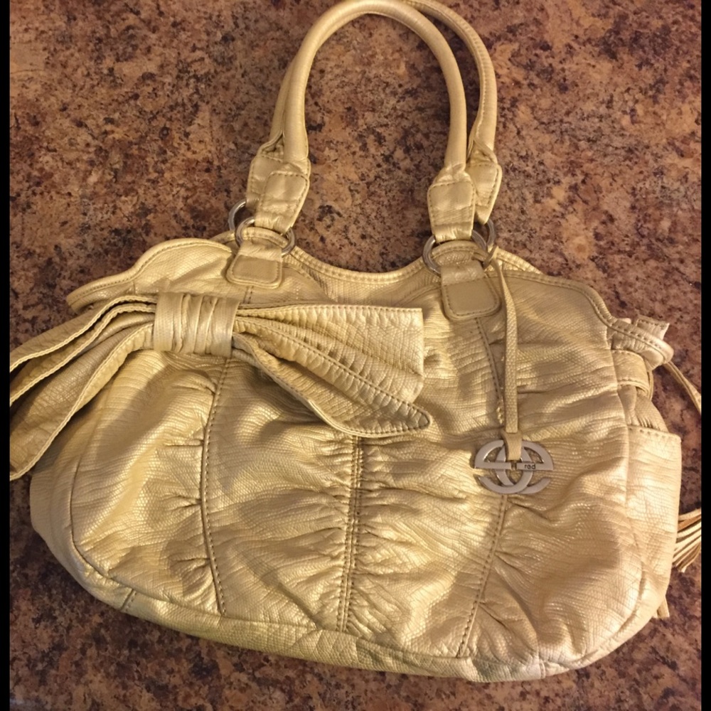 Marc Ecko medium gold shoulder bag