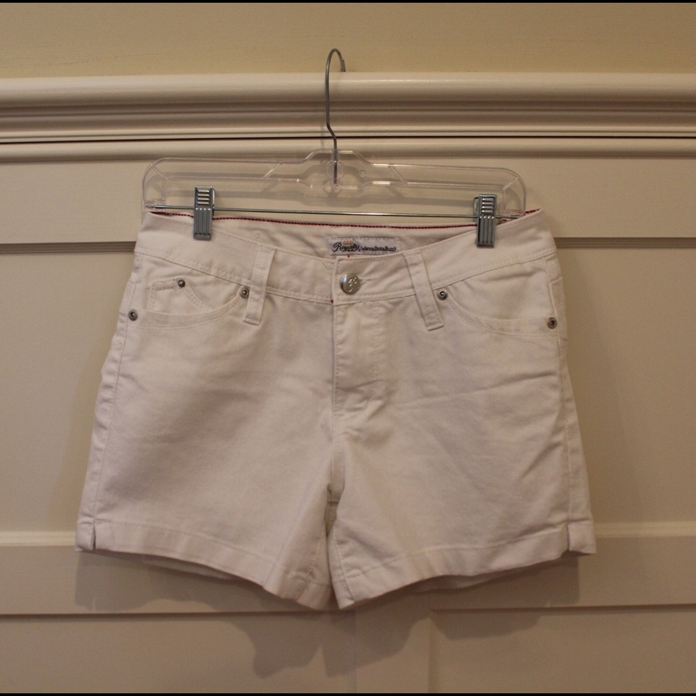 Royalty White Denim Short