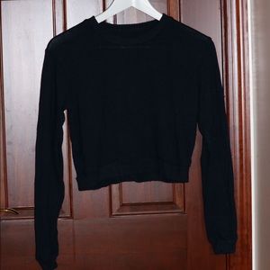 Navy Blue Cropped Sweater [SOLD]