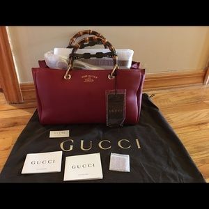 🎉✂️💲Sale Gucci Medium Bamboo Shopper NWT