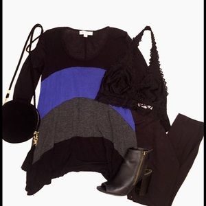 The perfect transitional color blocked top