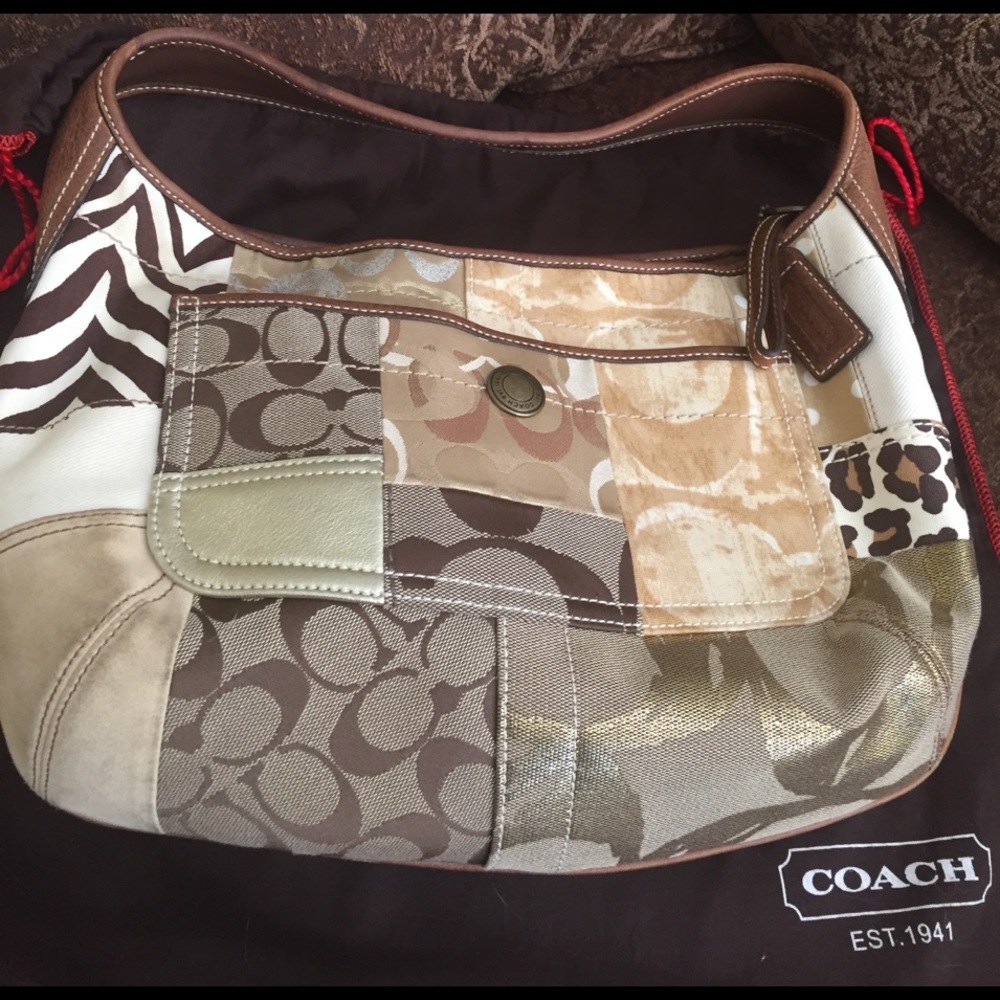 Coach patchwork handbag