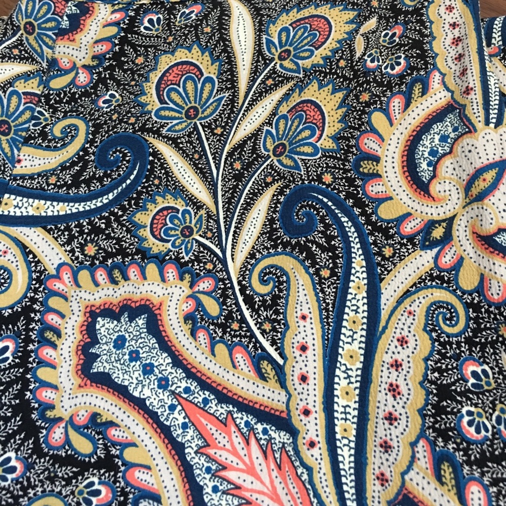 Topshop Printed Loose Leg Trousers