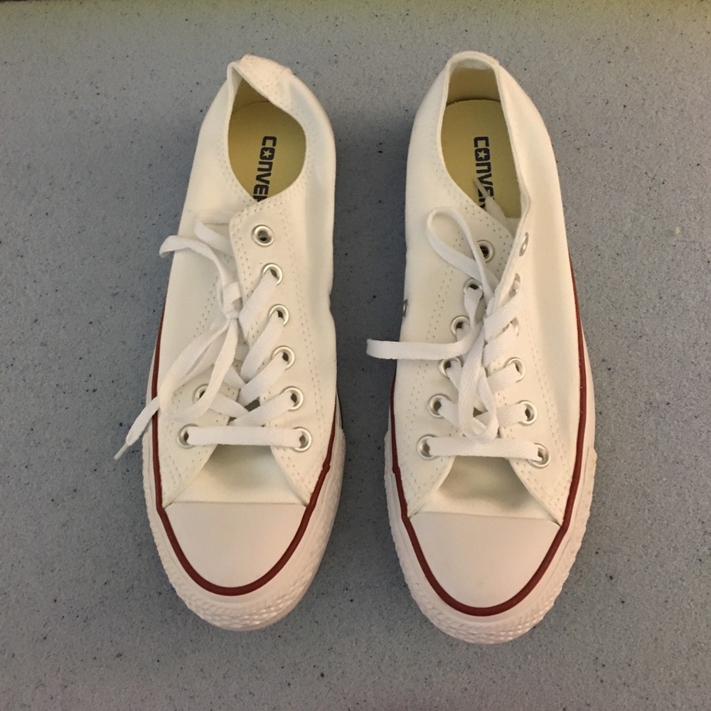 Brand new white converse!