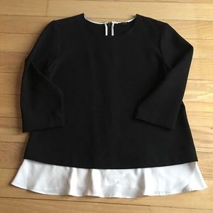 ANN TAYLOR LAYERED BLOUSE