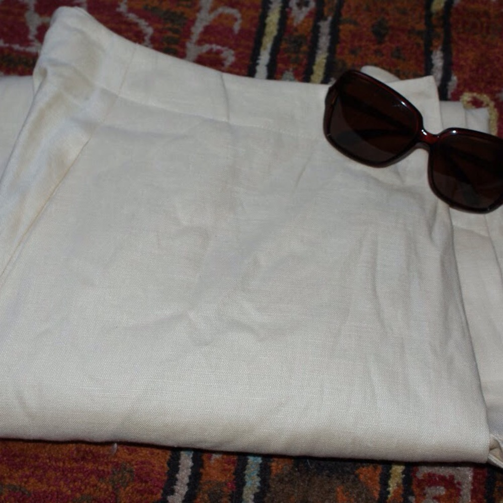 Creamy long wrap around skirt
