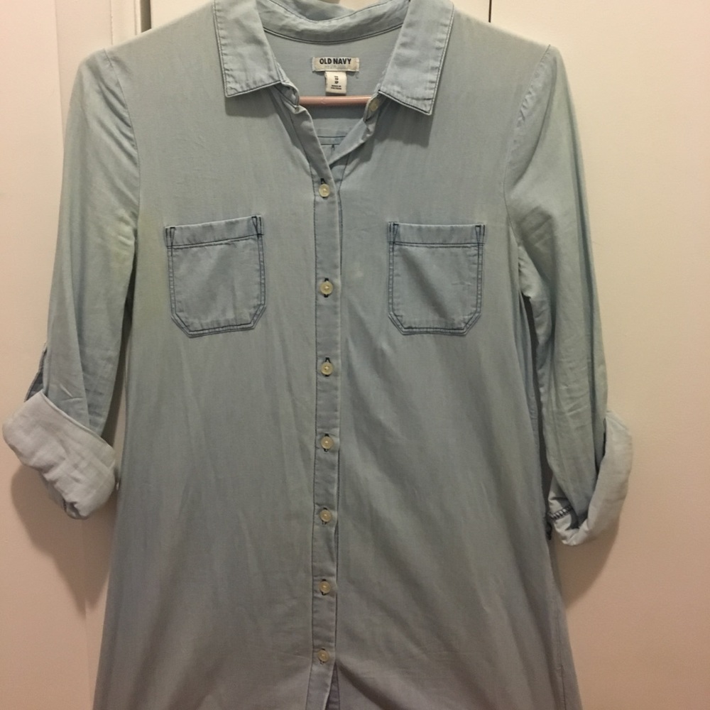 Denim shirt dress