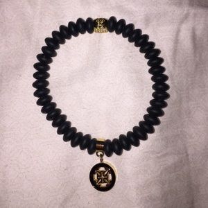 Black rustic cuff bracelet.