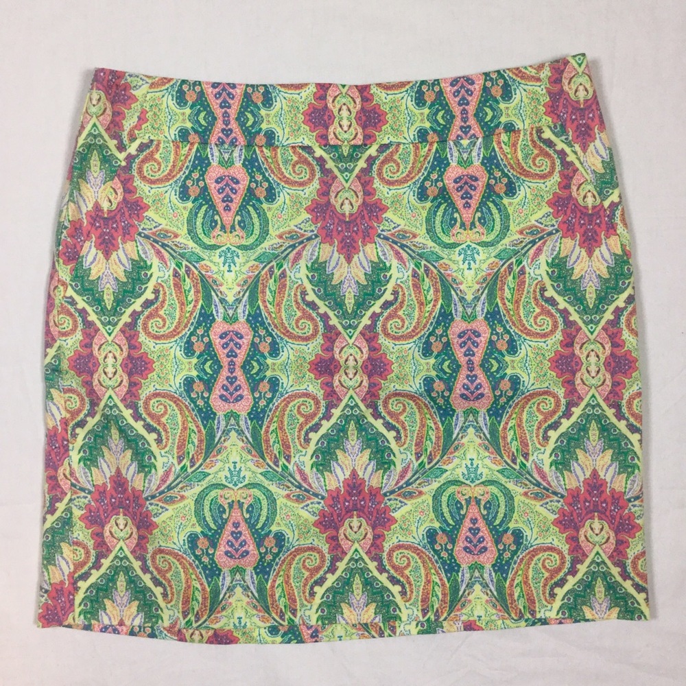 Ann Taylor Madison Paisley Skirt
