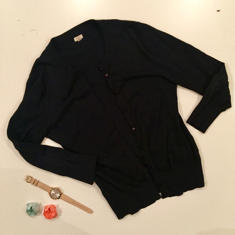 Jcrew navy cardigan