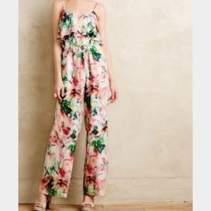 Anthropologie fleur wood jumpsuit