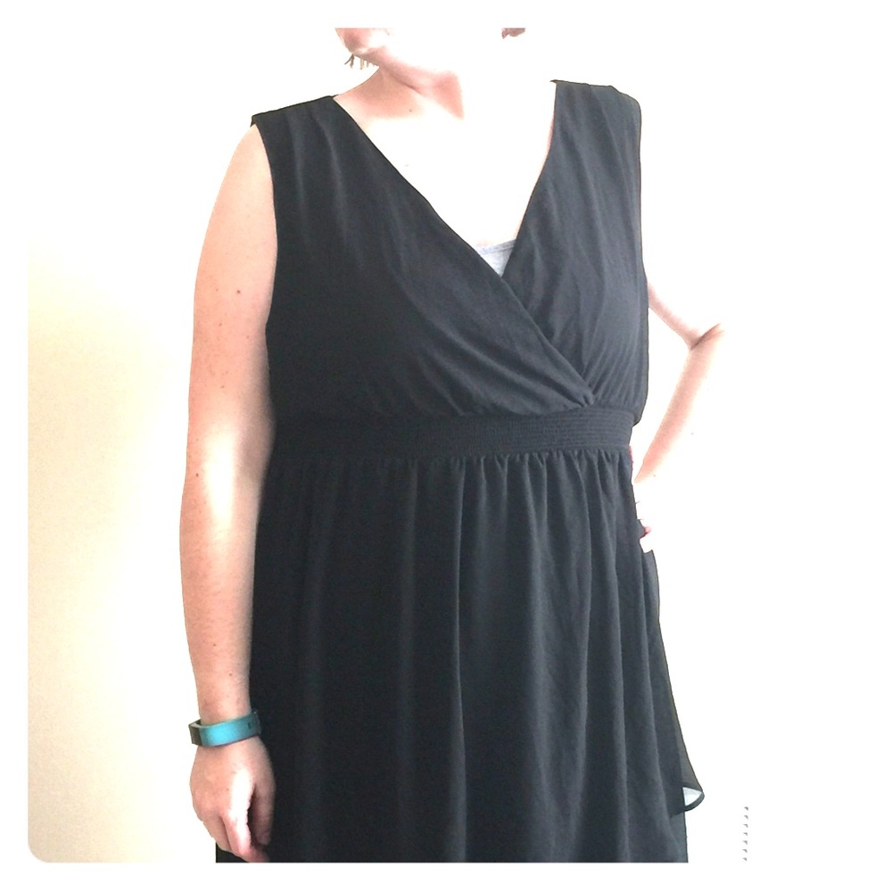 Chiffon hi-lo dress
