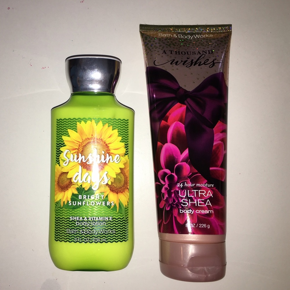 Bath & Body Works 2pcs Large Body Lotion & Cream