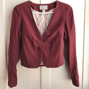 Wine Red Blazer