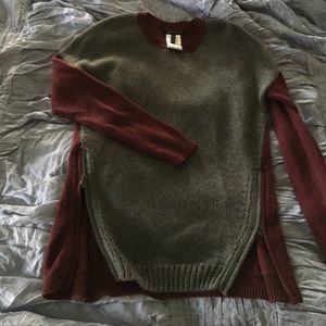 Sweater with zipper detail