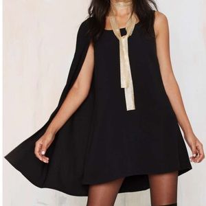 Nasty Gal Assymetrical Cape Dress