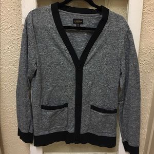 Grey and black cardigan