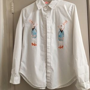 💕Adorable Posh Bunny Dress Shirt💕