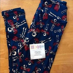 Lula Roe Leggings Skeleton w/ Wings