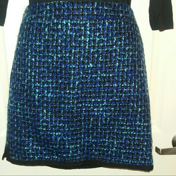 SOLD! HP NWT J. Crew Blue Skirt - Picture 2 of 2