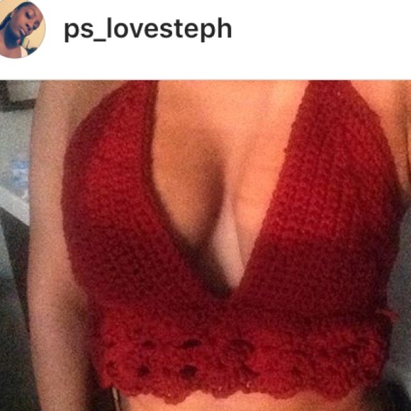Handmade Crochet crop top - Picture 1 of 1